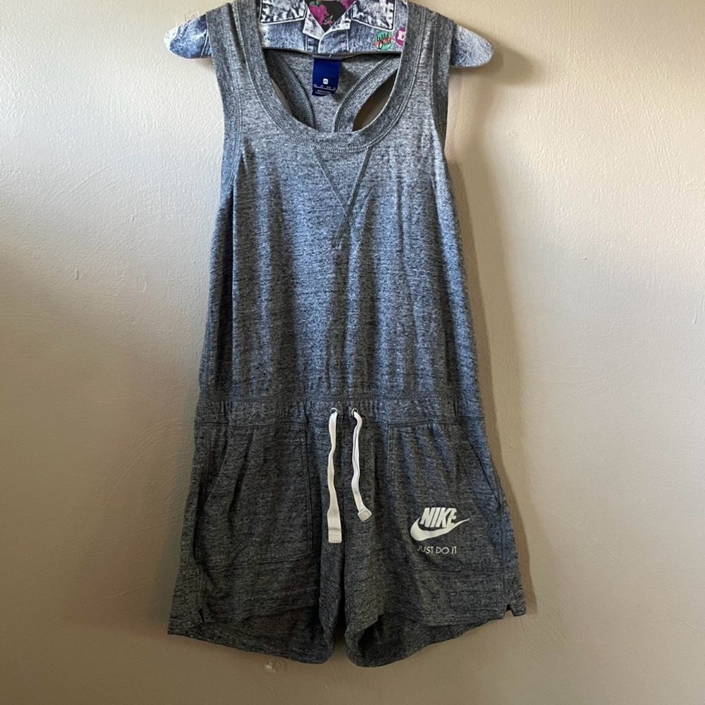 Nike Heather Gray One Piece Romper